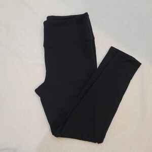 Max & Mia Black High Rise Cotton Blend Leggings Size L  NWOT